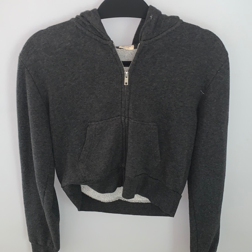 John Galt dark gray zip up